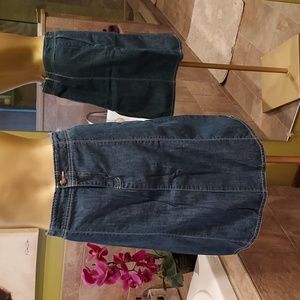 Jean skirt, a-line,  Eddie bauer, size 10